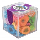 Cube Shaped Acrylic Container With Candy