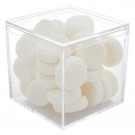 Cube Shaped Acrylic Container With Candy