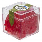 Cube Shaped Acrylic Container With Candy