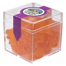 Cube Shaped Acrylic Container With Candy