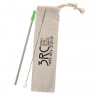 Stainless Straw Kit With Cotton Pouch