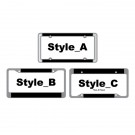 Zinc Die Cast Metal License Plate Frames (Domestic)