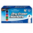 8 Pack Dry Erase Markers - Chisel Tip