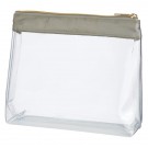 Sadie Satin Clear Cosmetic Bag