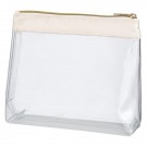 Sadie Satin Clear Cosmetic Bag