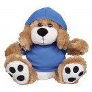 8 1/2 Plush Big Paw Dog With Shirt