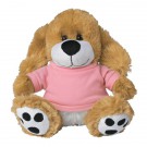 8 1/2 Plush Big Paw Dog With Shirt