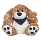 8 1/2 Plush Big Paw Dog With Shirt