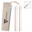 Park Avenue Stainless Straw Kit with Cotton Pouch