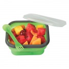 Collapsible Food Container With Dual Utensil