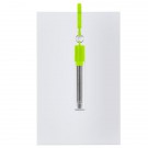 Greeting Card With Collapsible Stainless Steel Straw Kit