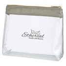 Sadie Satin Clear Cosmetic Bag