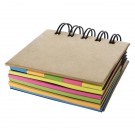 Spiral Book With Sticky Notes And Flags