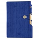 Woodgrain Look Notebook With Sticky Notes And Flags