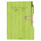 Woodgrain Look Notebook With Sticky Notes And Flags