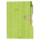 Woodgrain Look Notebook With Sticky Notes And Flags