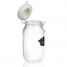 51 oz. Elrow Clip Top Glass Storage Jars