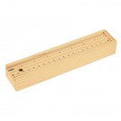 12- Piece Colored Pencil Set In Wooden Ruler Box