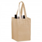 Wine Tote - 4 Bottle Bag - Screen Print