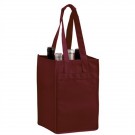 Wine Tote - 4 Bottle Bag - Screen Print