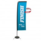 10' Premium Rectangle Sail Sign, 2-Sided, Scissor Base