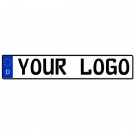 European Embossed Aluminum License Plate