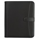 Pebble Grain Zippered Portfolio With Calculator