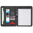 Eclipse Bonded Leather Zippered Portfolio With Calculator