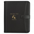 Pebble Grain Zippered Portfolio With Calculator