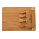 5 Piece Magnetic Bamboo Cheese Board Set