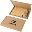 BAMBOO SHARPEN-IT™ CUTTING BOARD WITH KNIFE GIFT BOX SET