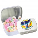 Domed Tin - Imprinted Conversation Hearts