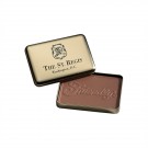 10 oz Custom Molded Chocolate Bar in Gold Metal Tin