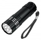 Aluminum LED Flashlight With Strap