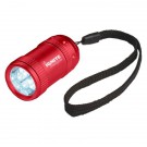 Aluminum Small Stubby LED Flashlight With Strap