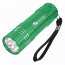 Aluminum LED Flashlight With Strap