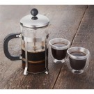 Modena Coffee Press and Glass Set