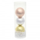 3-Piece Metallic Lip Moisturizer Ball Tube Gift Set