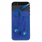 Stretch Phone Card Sleeve With Earbuds