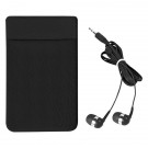 Stretch Phone Card Sleeve With Earbuds