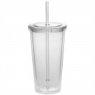 20 oz. Double Wall Acrylic Tumbler With Straw