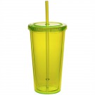 20 oz. Double Wall Acrylic Tumbler With Straw