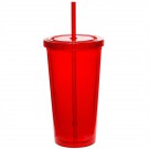 20 oz. Double Wall Acrylic Tumbler With Straw