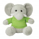 8 1/2 Plush Excellent Elephant With Shirt