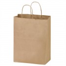 Natural Kraft 2-Bottle Wine Tote Bag - Flexo Ink