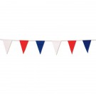 60' Red, White & Blue Pennant String