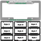 Raised 3-D Plastic License Plate Frames