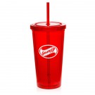 20 oz. Double Wall Acrylic Tumbler With Straw