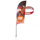 9' Streamline Razor Sail Sign, 2-Sided, Ground Spike