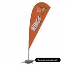 9.5' Value Teardrop Sail Sign - 1-Sided with Cross Base